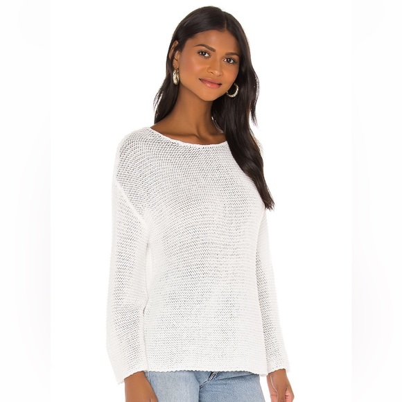 Lovers + Friends Lalah Open Knit Sweater in White - Size Small - Picture 2 of 5